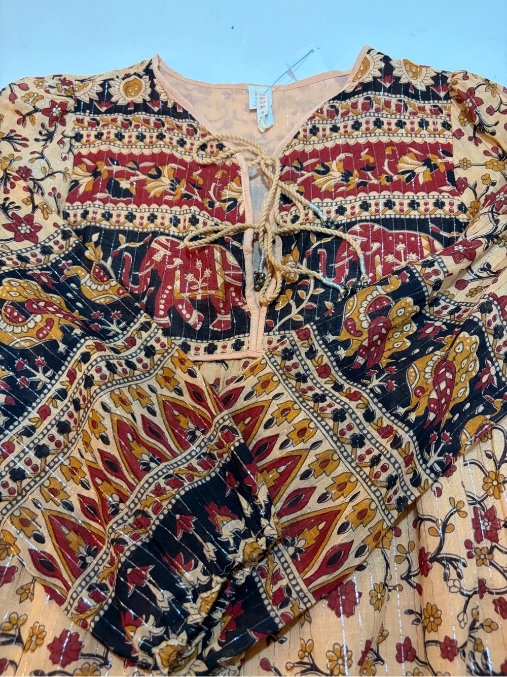 Anthropologie -Raga Advika Bohemian Print Midi Dress NWOT Small- GORGEOUS - Picture 5 of 16